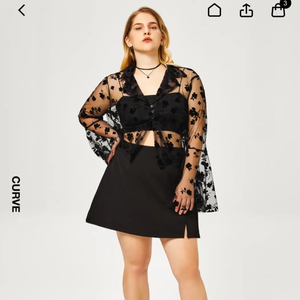 Cider High Waist Slit Mini Skirt